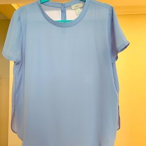 Ann Taylor Loft Periwinkle Blue Blouse SZ M